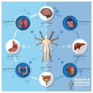 Health And Medical Infographic Infocharts Science Background