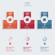 Glossy colorful plastic buttons for infographic N7
