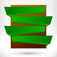 Blank empty origami design element Banner background N10