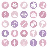 Vector Set of Plants Icons N10