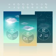 Mobile Interface Wallpaper Vector Template N5