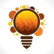 creative colorful step layer in the bulb design vector