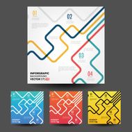 Vector line business concept template N24