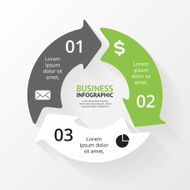 Circle arrows infographic Diagram graph N4