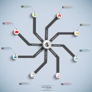 Timeline infographic design template N15