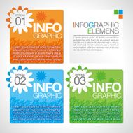 Abstract infographics Flower N3