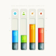 Bar infographic design template N2