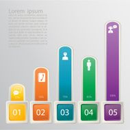 Design number banners template graphic or website layout N42