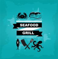 Seafood cafe menu grill N9
