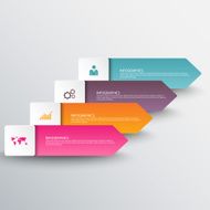 Infographics vector design template N446