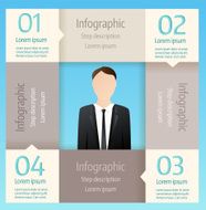 Step infographic business diagram N4