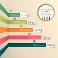 abstract bar chart infographics N35