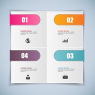 Infographics vector design template N447