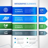 Abstract paper business infographics elements N6