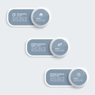 Glossy plastic buttons for infographic N2