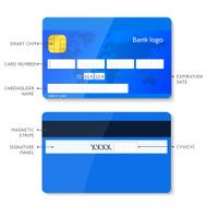 Vector credit card infographic N2