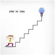 Creative light bulb idea and businessman N2