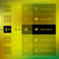 Timeline templates on blurred background N3