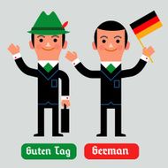 InfoGraphic German Business man