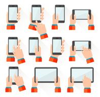 Hands holding smart phones N2