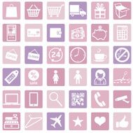Vector Set of Shopping Icons N10