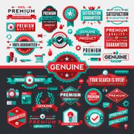 Flat UI Style Labels Complete Set N2