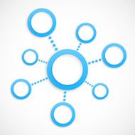 Abstract network with circles N2