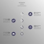 Modern template with volume elements of infographics N3