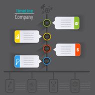 Timeline infographic vector N7