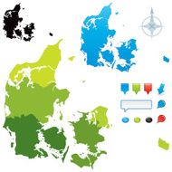 Denmark regional map