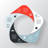 Modern vector info graphic for business project N294
