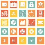 Vector Set of Finance Icons N14