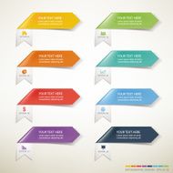 multi coloured vector arrows