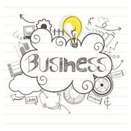 Hand drawn business infographic elements N2
