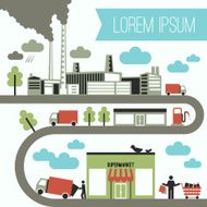 Infographics from the factory to store