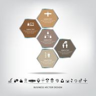 vector combs chart with abstract background