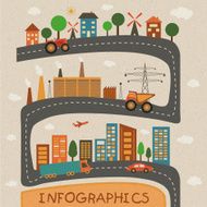 Set of ecological infographic elements