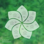 Vector circle eco infographic N12