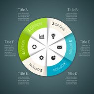 Modern vector info graphic for business project N295
