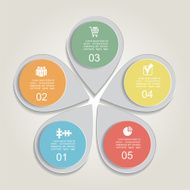 Infographic design template with elements and icons Vector N35