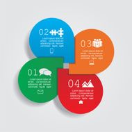Infographic design template with elements and icons Vector N37