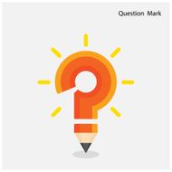 Pencil question mark on background N2