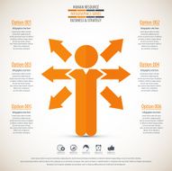 Business management strategy or human resource infographic N83