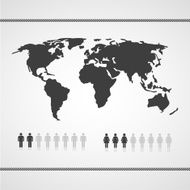 Vector set of infographics elements black color N2