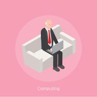 Computing concept design 3d isometric vector illustration N2