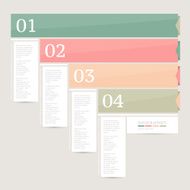 Infographics design template Business concept with 4 options N43