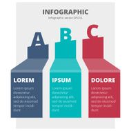 Abstract infographic chart N8