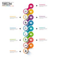Infographics vector design template N448
