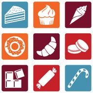 Vector Set of Dessert Icons N20