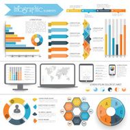 Big collection of Infographic elements